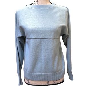 Coastal Blue Knit Sweater Women’s S Small powder blue